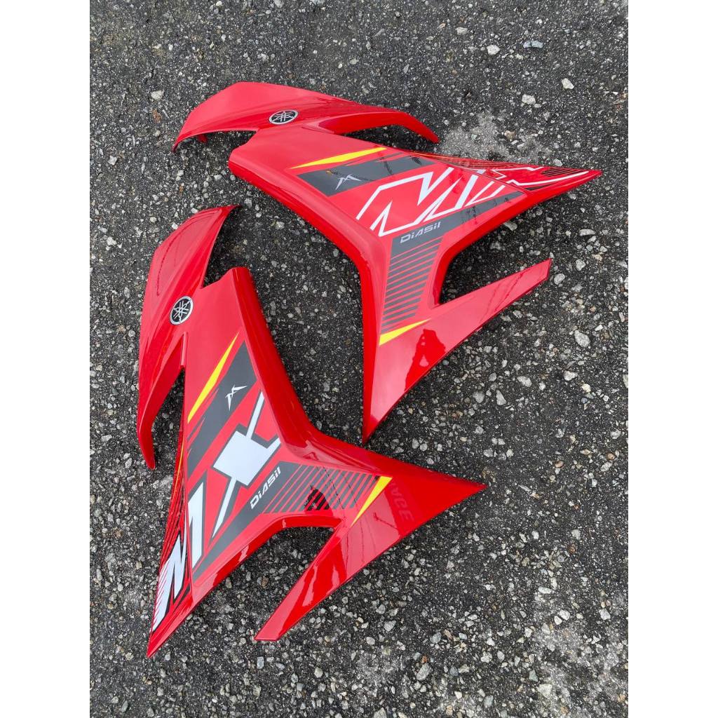 COVERSET Y15ZR Y15 V1 V2 MX KING MXK RED SUN WHITE / GREY MX12 TANAM ORIGINAL VELOZI VDOCTOR PREMIUM BODYSET MXK10