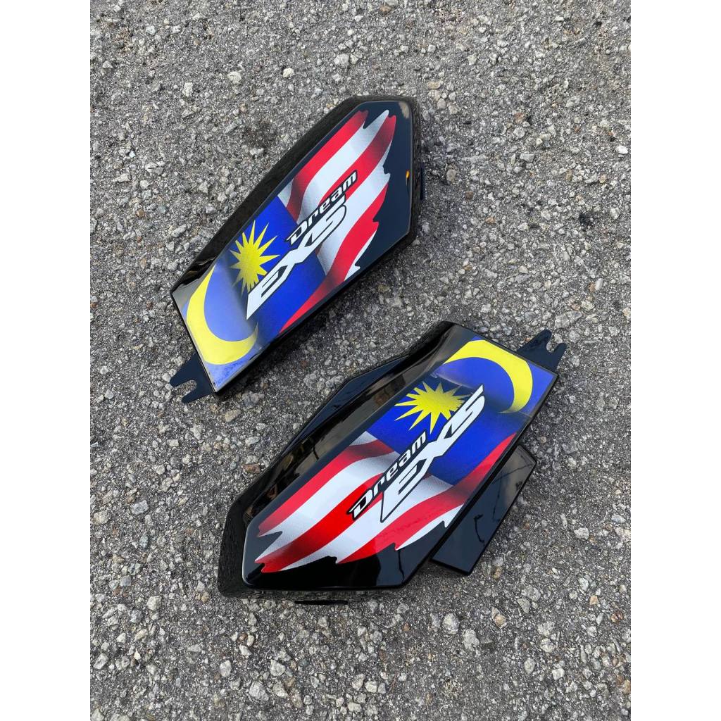 COVERSET EX5 HONDA BLACK MERDEKA EDITION ORIGINAL BSH BOON SIEW HONDA COMPLETE SET