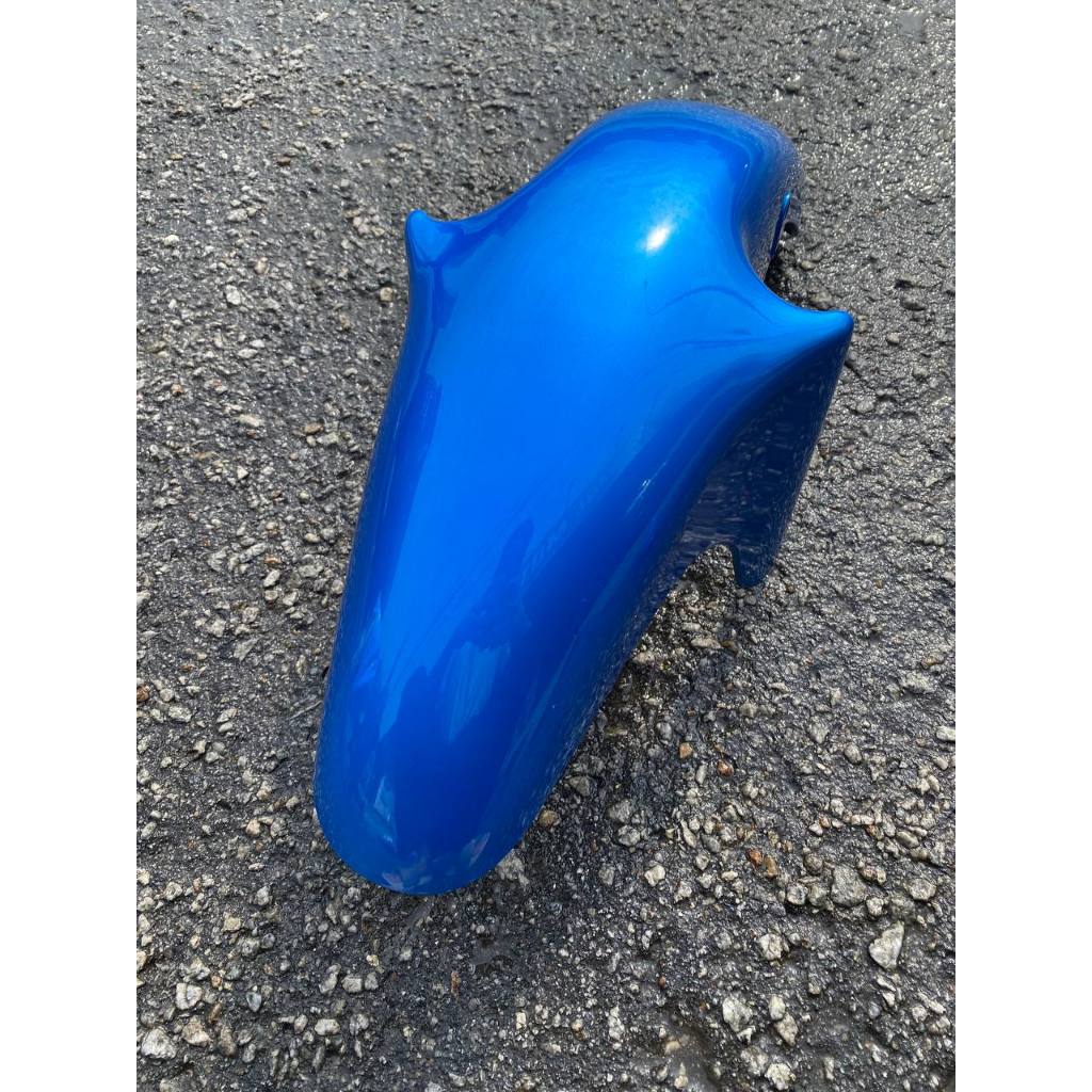 KAWASAKI NINJA DOUBLE R 150 RR STANDARD COVERSET STICKER SIAP TANAM BLUE BIRU TERMASUK TANK ( 2 KOTAK BESAR ) OEM SET