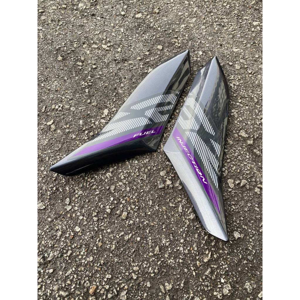 Y16 V2 COVERSET Y16ZR ABS ORIGINAL VELOZI PURPLE GREY 2015 BATMAN Y16-V2-ST-3 METALIC PURPLE STANDARD SIAP TANAM