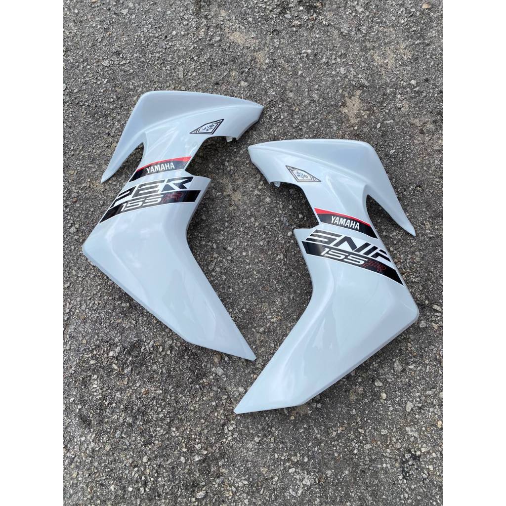 Y16 COVERSET Y16ZR SNIPER CRYSTAL WHITE MATELIC BLACK PUTIH HITAM Y16-SNP-2 ORIGINAL VELOZI YAMAHA SIAP TANAM