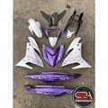 COVER SET Y15ZR V1 V2 EXCITER AEROX ARX3 BPM1 WHITE PURPLE PUTIH SIAP TANAM COVERSET Y15ZR YSUKU NEW ORIGINAL VELOZI