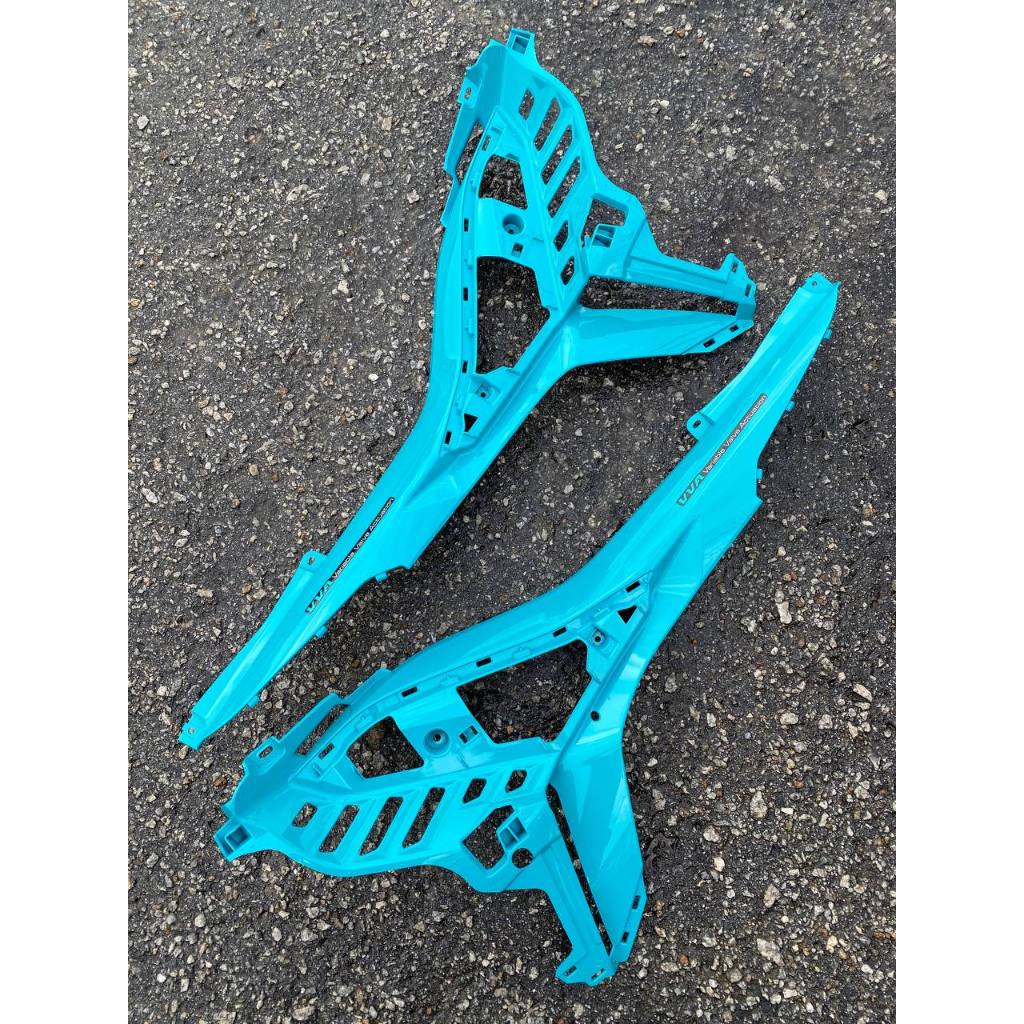 Y16 V1 V2 ABS COVERSET Y16ZR CS6 S3 CYAN SILVER STANDARD DESIGN ORIGINAL VELOZI YAMAHA SIAP TANAM READY STOK