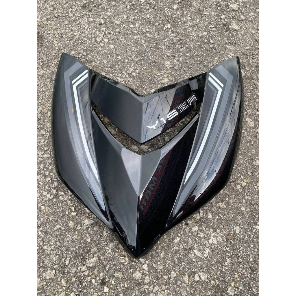COVERSET Y15ZR V1 V2 METALIC BLACK HITAM SD16 PATTERN LINE PREMIUM COVERSET BODYSET Y15ZR Y15 YSUKU VELOZI TANAM SD16-6