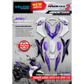 COVERSET BODYSET NVX 155 NVX155 V2 YAMAHA BPM1 PURPLE PURE WHITE AEROX EDITION VELOZI SIAP TANAM NVX-V2-ARX-14