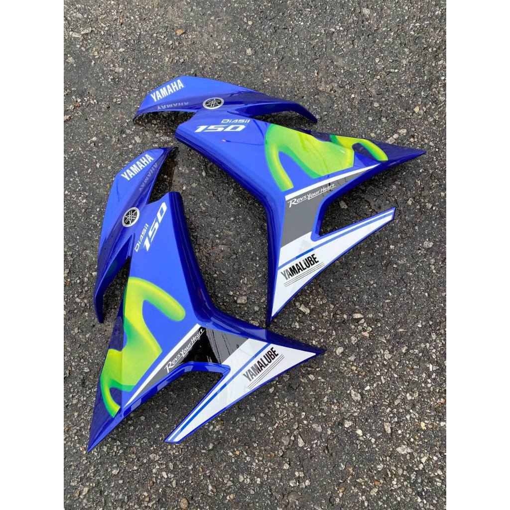 COVERSET Y15 Y15ZR V1 V2 MOVISTAR M HIJAU BIRU DPBMC TANAM PREMIUM EDITION BODYSET ORIGINAL VELOZI 4GM 2015 M8