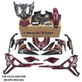 Y16 V1 V2 COVERSET Y16ZR DPRME BLACK RED TITAN DOCTOR 031 VELOZI YAMAHA SIAP TANAM READY STOCK