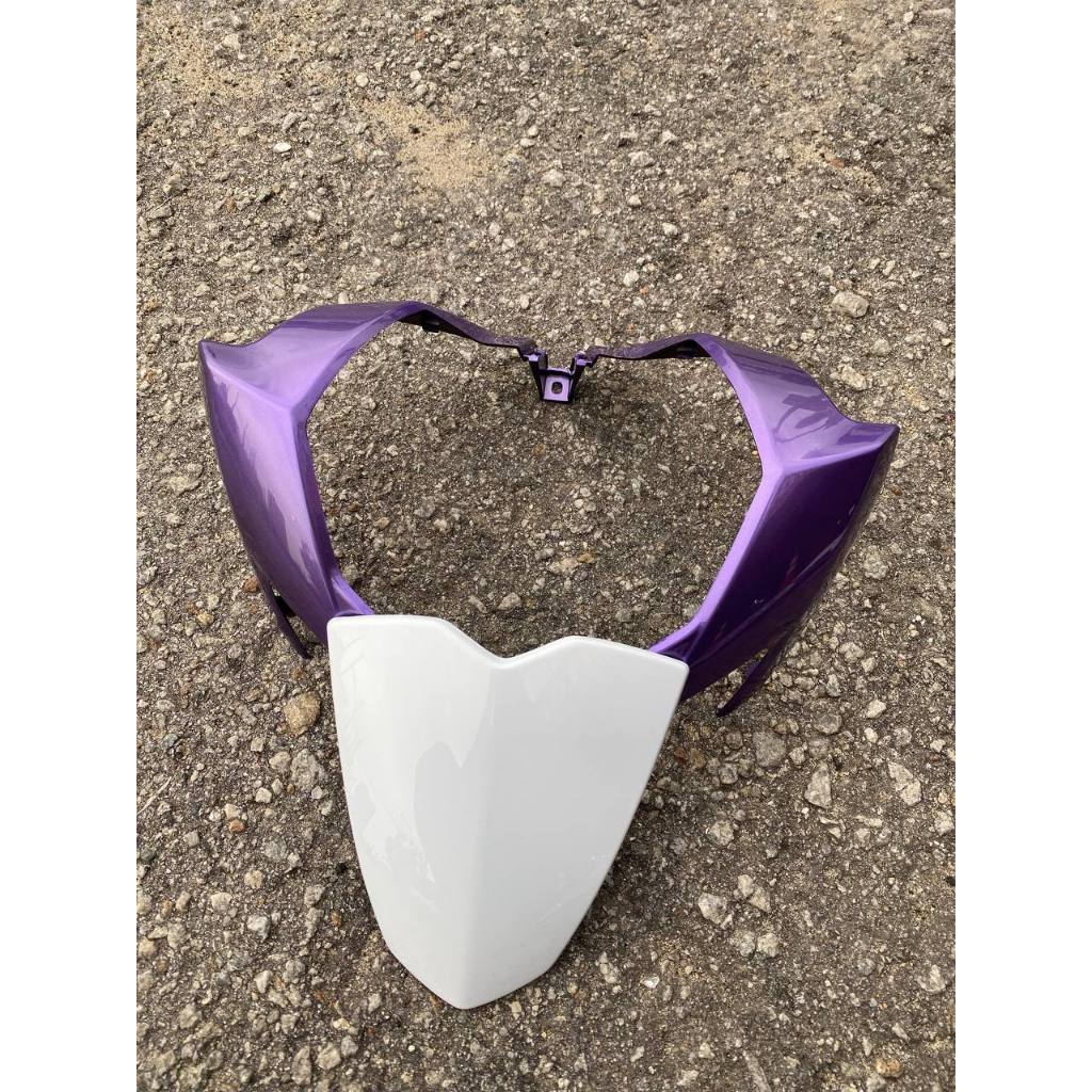 COVER SET Y15ZR V1 V2 EXCITER AEROX ARX3 BPM1 WHITE PURPLE PUTIH SIAP TANAM COVERSET Y15ZR YSUKU NEW ORIGINAL VELOZI