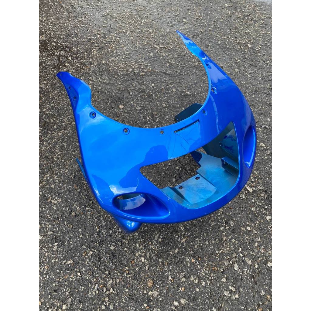 KAWASAKI NINJA DOUBLE R KR 150 RR BODY COVERSET STICKER TANAM 2 TONE BLUE BIRU SEKALI TANK ( 2 KOTAK BESAR ) OEM SET
