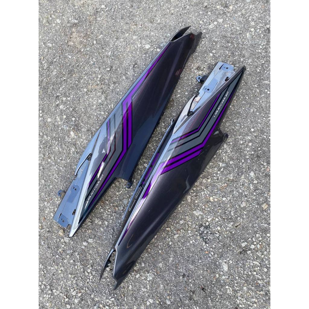 YAMAHA LC LC135 V6 V7 PURPLE GREY MATELIC PATTERN LINE 2022 - COVERSET BODYSET SIAP TANAM VELOZI WITH COVER METER SD16