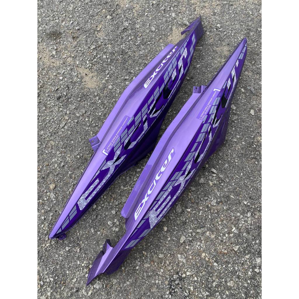 COVER SET Y15ZR V1 V2 EXCITER AEROX ARX3 BPM1 WHITE PURPLE PUTIH SIAP TANAM COVERSET Y15ZR YSUKU NEW ORIGINAL VELOZI