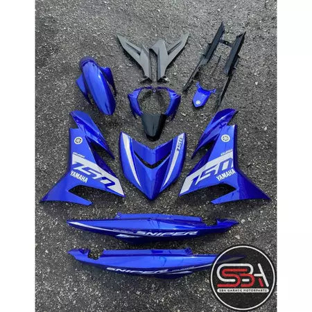 COVER SET Y15ZR SNIPER BLUE BIRU GP DPBMC COVERSET PREMIUM EDITION BODYSET Y15 YSUKU V1 V2 ORIGINAL VELOZI S8