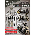 COVERSET Y15ZR Y15 YSUKU V1 V2 MOVISTAR M PUTIH TITANIUM MATT 2021 PREMIUM EDITION BODYSET ORIGINAL VELOZI M3