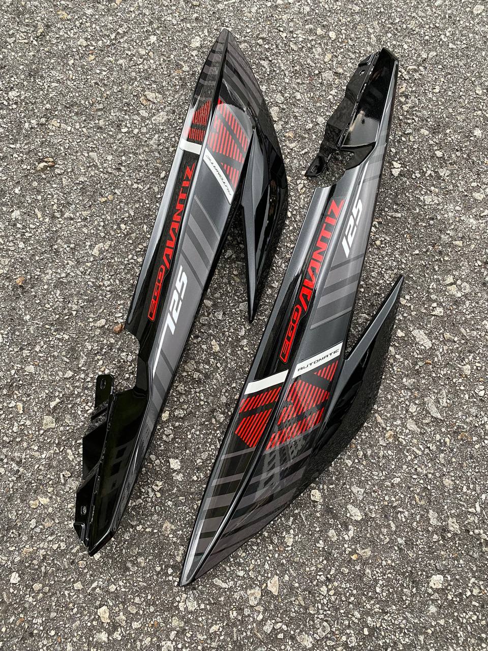COVERSET BODYSET EGO AVANTIZ YAMAHA STICKER SIAP TANAM BATMAN HITAM BLACK 008 DOCTOR FULLSET