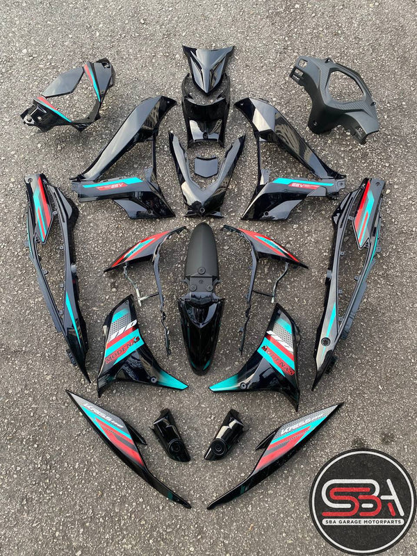 COVERSET BODYSET MODENAS KRISS MR3 DRUM ALL BLACK HITAM SIAP TAMPAL M SEKI SET