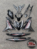 COVERSET BODYSET YAMAHA Y Y15 Y15ZR V1 V2 HITAM BLACK FIRST MODEL 2015 BATMAN VELOZI / DOCTOR / OEM / HLY / VIETNAM