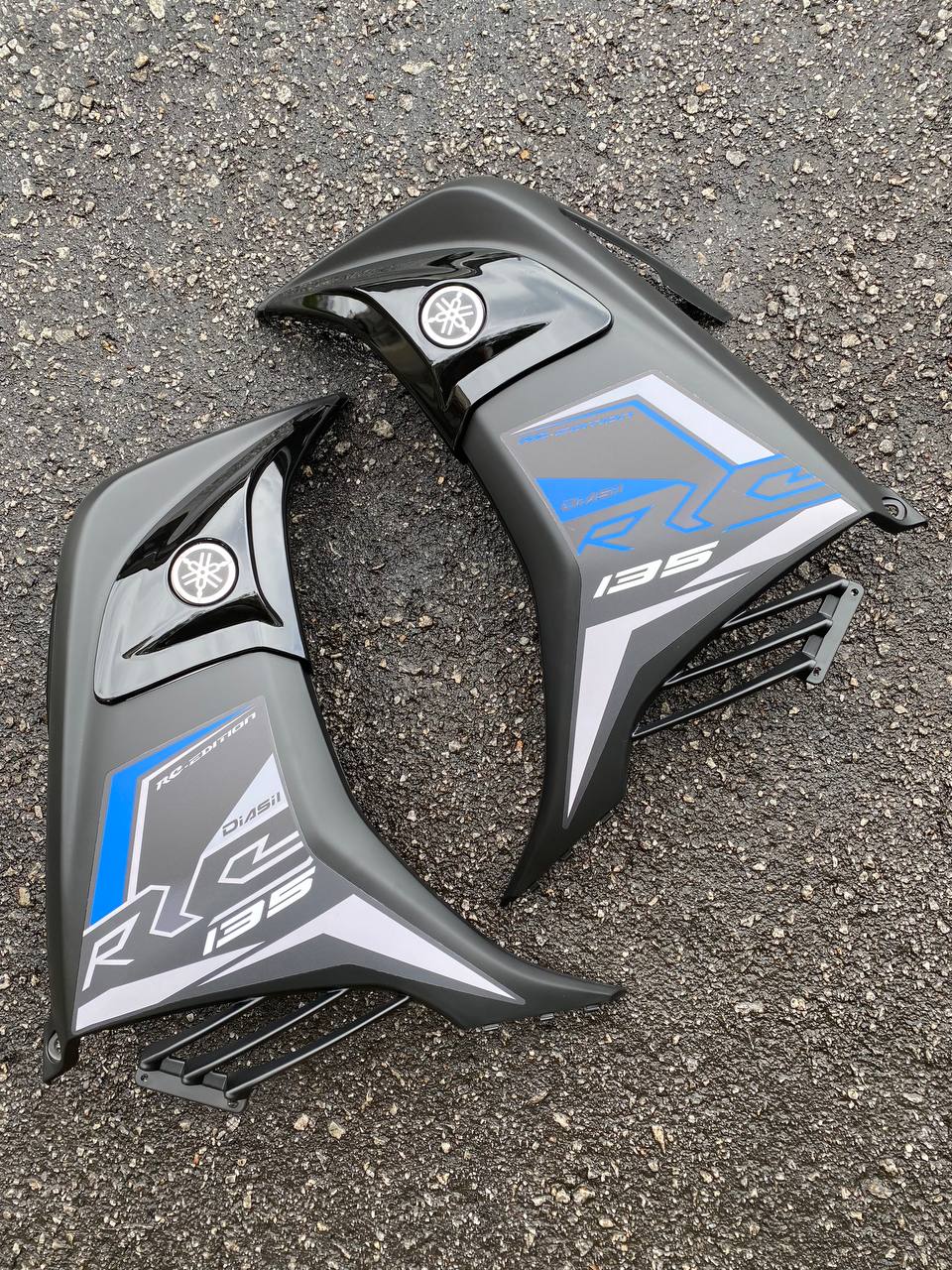 COVERSET LC LC135 V6 RC HITAM SMX MATTE ORIGINAL EQUIPMENT MANUFACTURER (ABS / OEM) EXCITER RC 2019