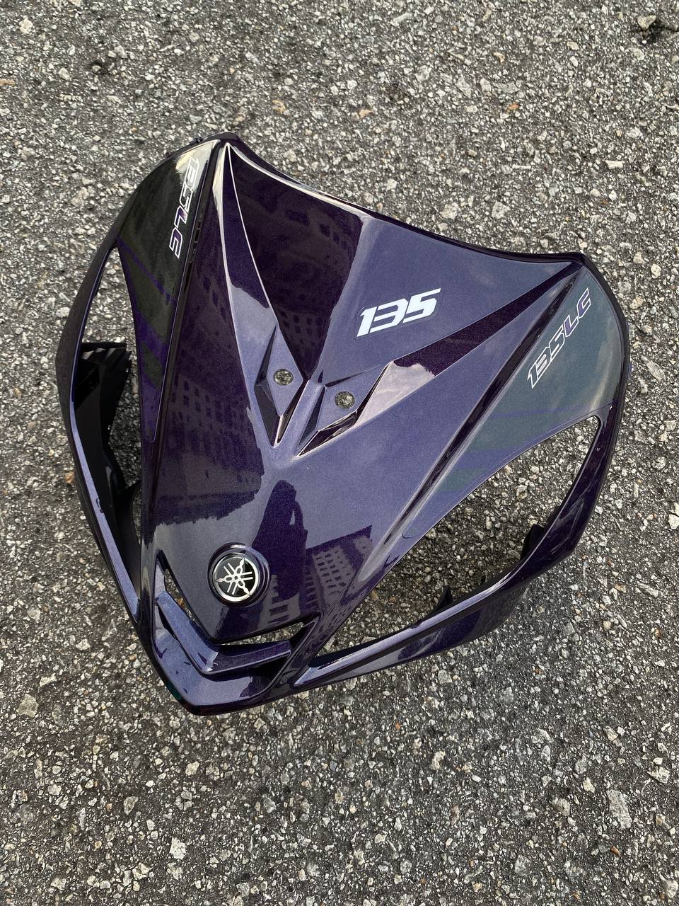 COVERSET LC LC135 V1 YAMAHA DOCTOR P PURPLE 023 2015 NEW DESIGN STRIPE SIAP TANAM CLEAR 2K