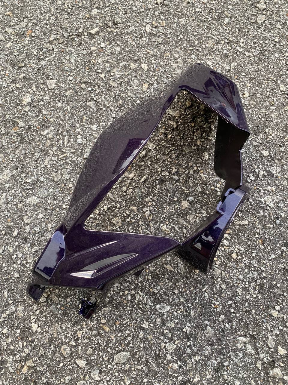 COVERSET LC LC135 V1 YAMAHA DOCTOR P PURPLE 023 2015 NEW DESIGN STRIPE SIAP TANAM CLEAR 2K