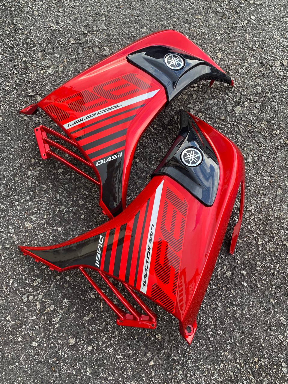 COVERSET BODYSET YAMAHA LC LC135 V6 V7 DR RED BATMAN MERAH 2015 STRIPE TANAM CODE 035 DOCTOR EDITION VELOZI