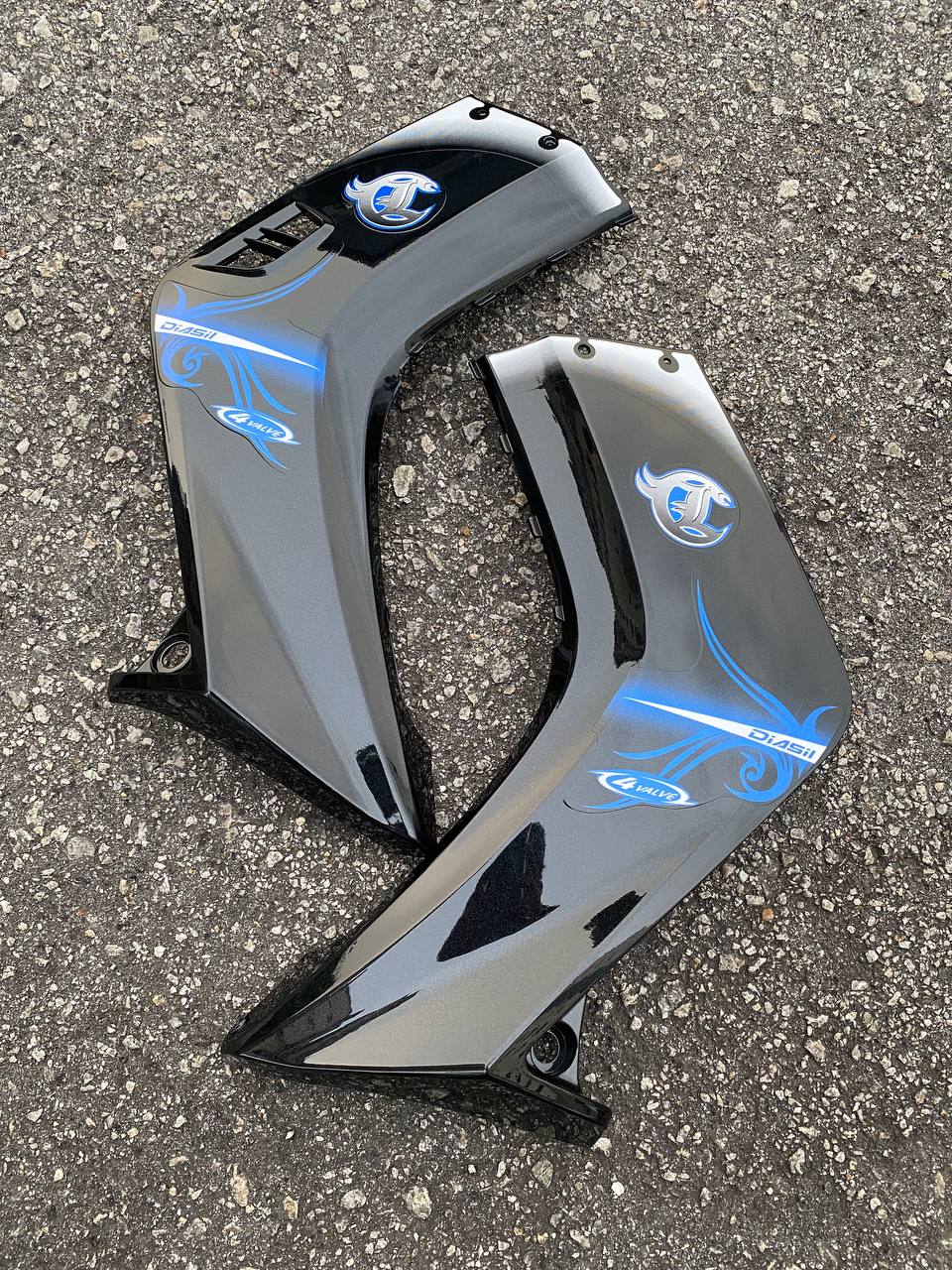 COVERSET BODYSET YAMAHA LC LC135 V1 DR SE BLUE STRIPE TANAM CODE 030 DOCTOR EDITION OEM