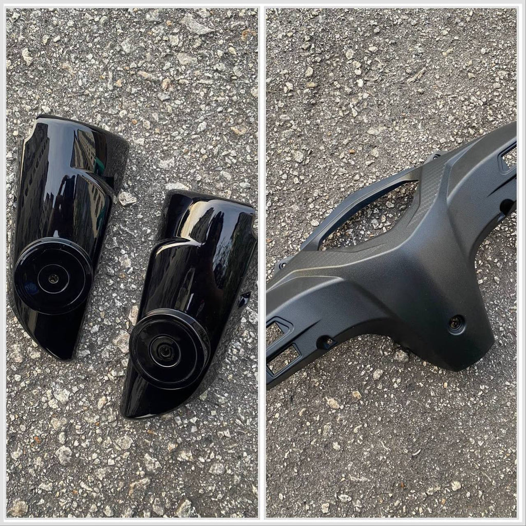 COVERSET BODYSET MODENAS KRISS MR3 DRUM ALL BLACK HITAM SIAP TAMPAL M SEKI SET