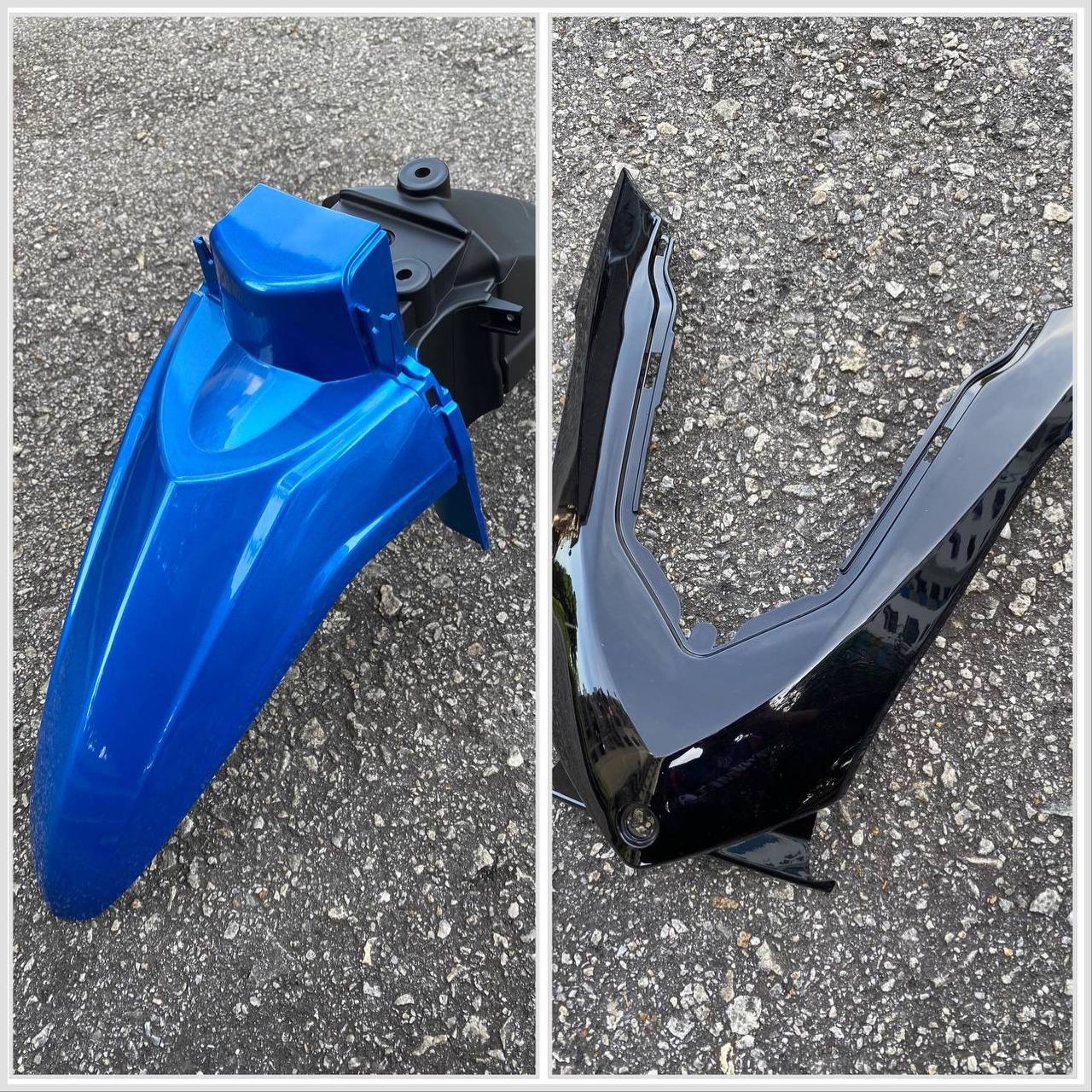 COVERSET BODYSET MODENAS KRISS MR3 DRUM BLUE BLACK BIRU HITAM SIAP TAMPAL M SEKI SET