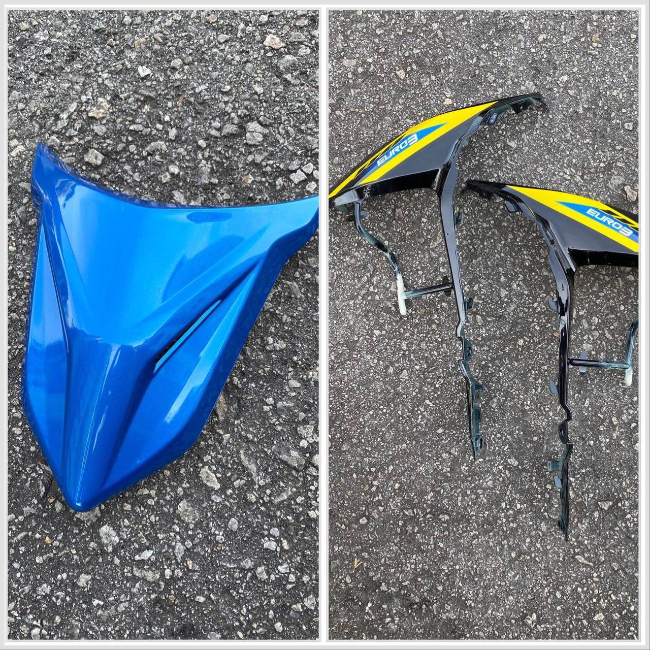 COVERSET BODYSET MODENAS KRISS MR3 DRUM BLUE BLACK BIRU HITAM SIAP TAMPAL M SEKI SET