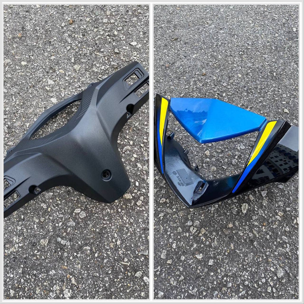 COVERSET BODYSET MODENAS KRISS MR3 DRUM BLUE BLACK BIRU HITAM SIAP TAMPAL M SEKI SET