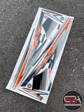 STICKER STRIPE BODY SET / COVERSET 125ZR MORITAKA HITAM OREN ORIGINAL YAMAHA