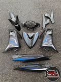 COVERSET LC LC135 V6 RC HITAM SMX MATTE ORIGINAL EQUIPMENT MANUFACTURER (ABS / OEM) EXCITER RC 2019