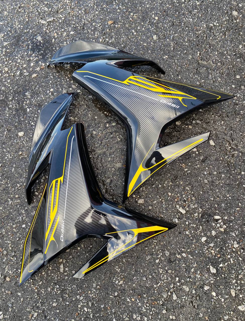 COVERSET Y15ZR V1 V2 MATELIC BLACK EXCITER RC YELLOW KUNING PREMIUM EDITION BODYSET Y15 YSUKU ORIGINAL VELOZI HLY