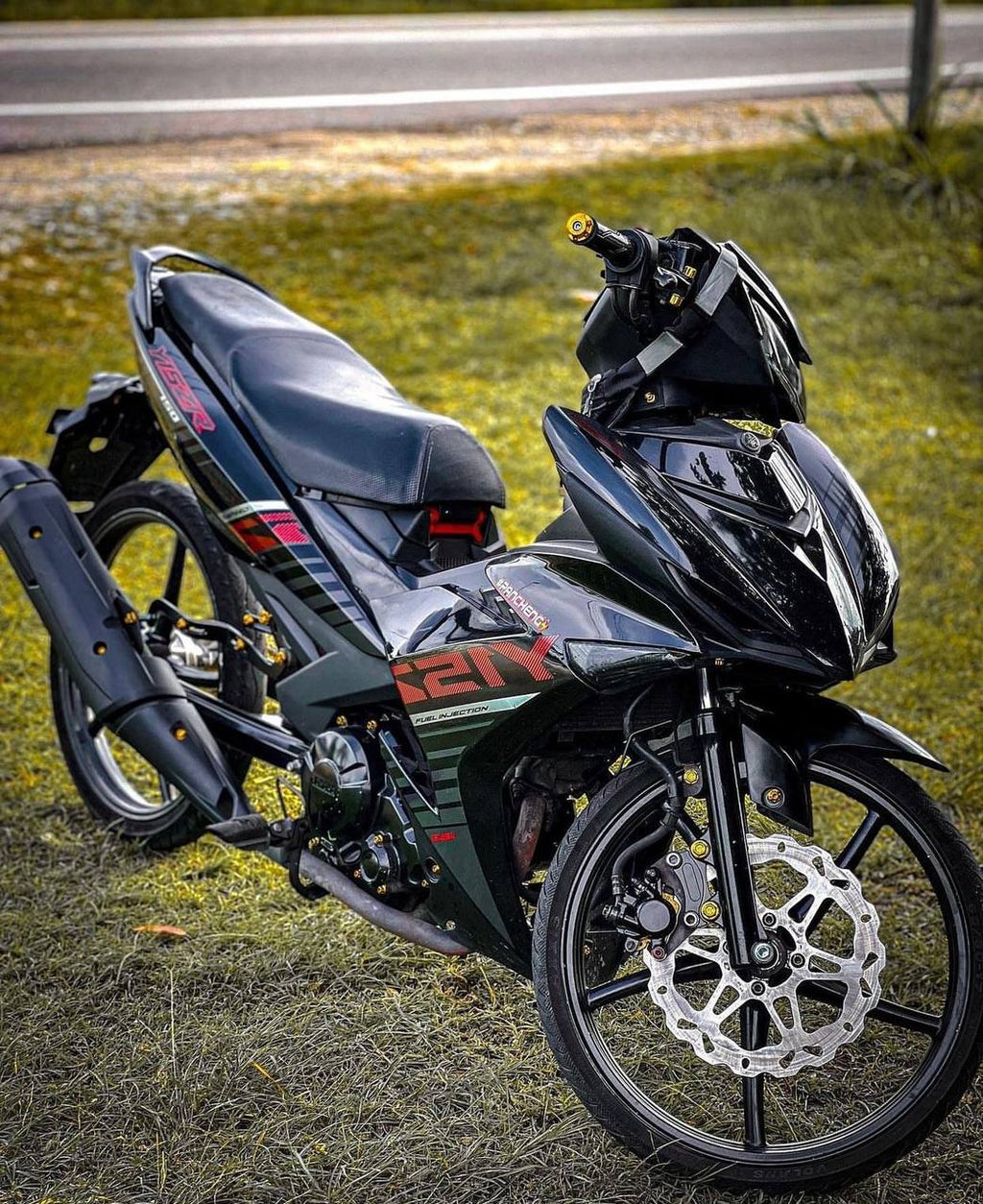 COVERSET BODYSET YAMAHA Y Y15 Y15ZR V1 V2 HITAM BLACK FIRST MODEL 2015 BATMAN VELOZI / DOCTOR / OEM / HLY / VIETNAM