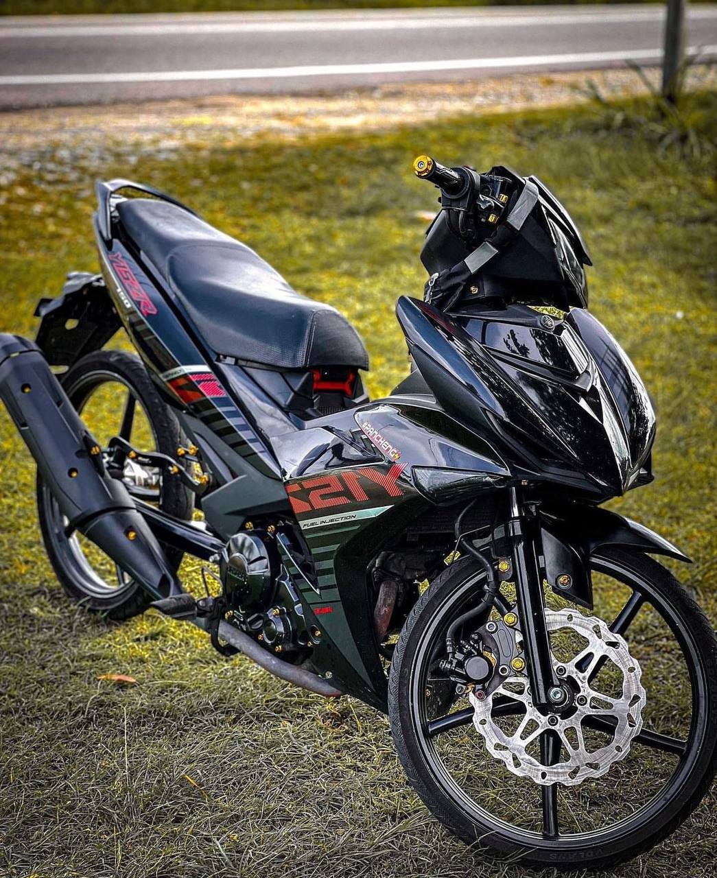 COVERSET BODYSET YAMAHA Y Y15 Y15ZR V1 V2 HITAM BLACK FIRST MODEL 2015 BATMAN VELOZI / DOCTOR / OEM / HLY / VIETNAM