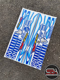 STICKER STRIPE BODY SET / COVERSET 125 125Z 125ZR MORITAKA GO GO GO !!! ORIGINAL YAMAHA