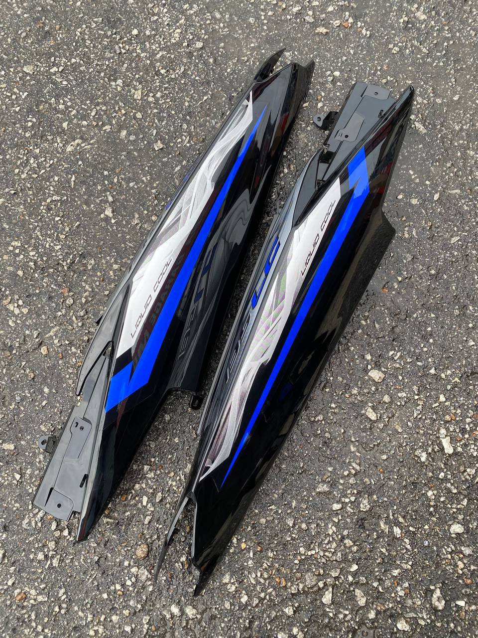 COVERSET LC 135 V2 V3 V4 HITAM SMX ORIGINAL HONG LEONG YAMAHA HLY STRIPE BIRU SILVER V7 SIAP TAMPAL