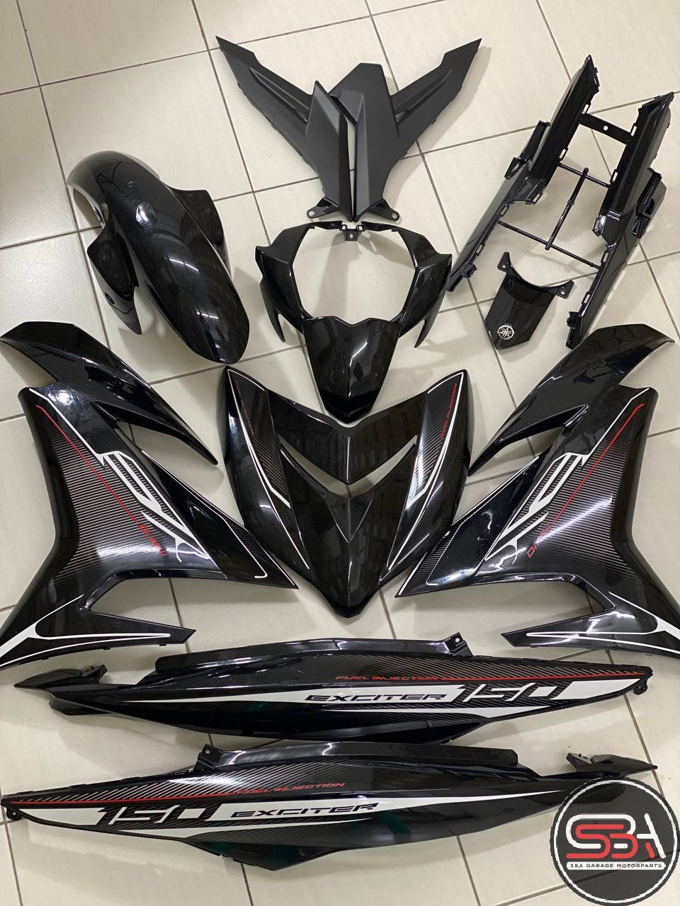 COVERSET BODYSET YAMAHA Y15 Y15zr V1 V2 EXCITER RC BLACK HITAM KUNING MERAH ORIGINAL HONG LEONG YAMAHA HLY / VELOZI
