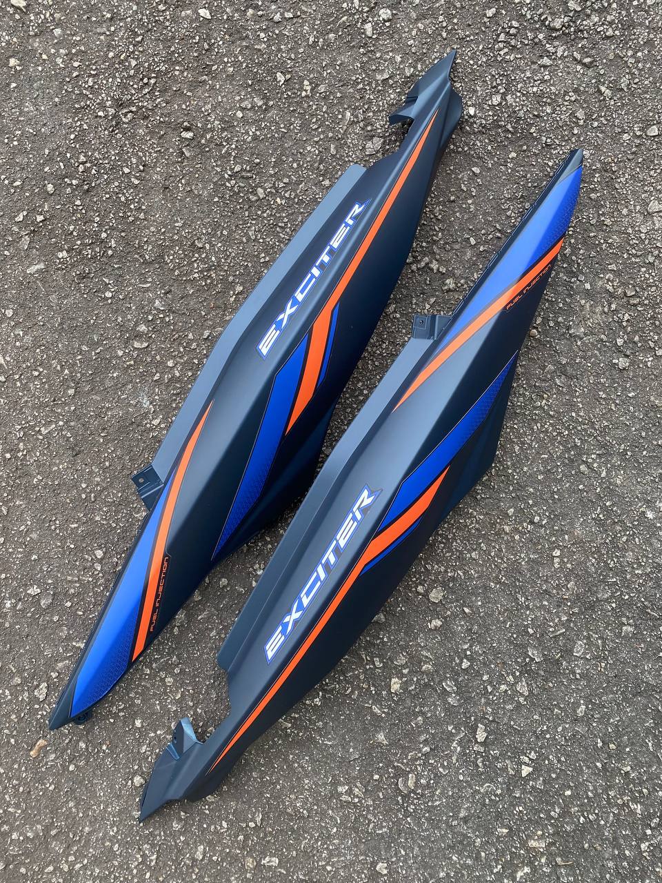 YAMAHA COVERSET Y15 YSUKU Y15ZR V1 V2 EXCITER BIRU 2021 NEW DESIGN SPECIAL EDITION BLUE STRIPE TANAM CLEAR OEM VELOZI
