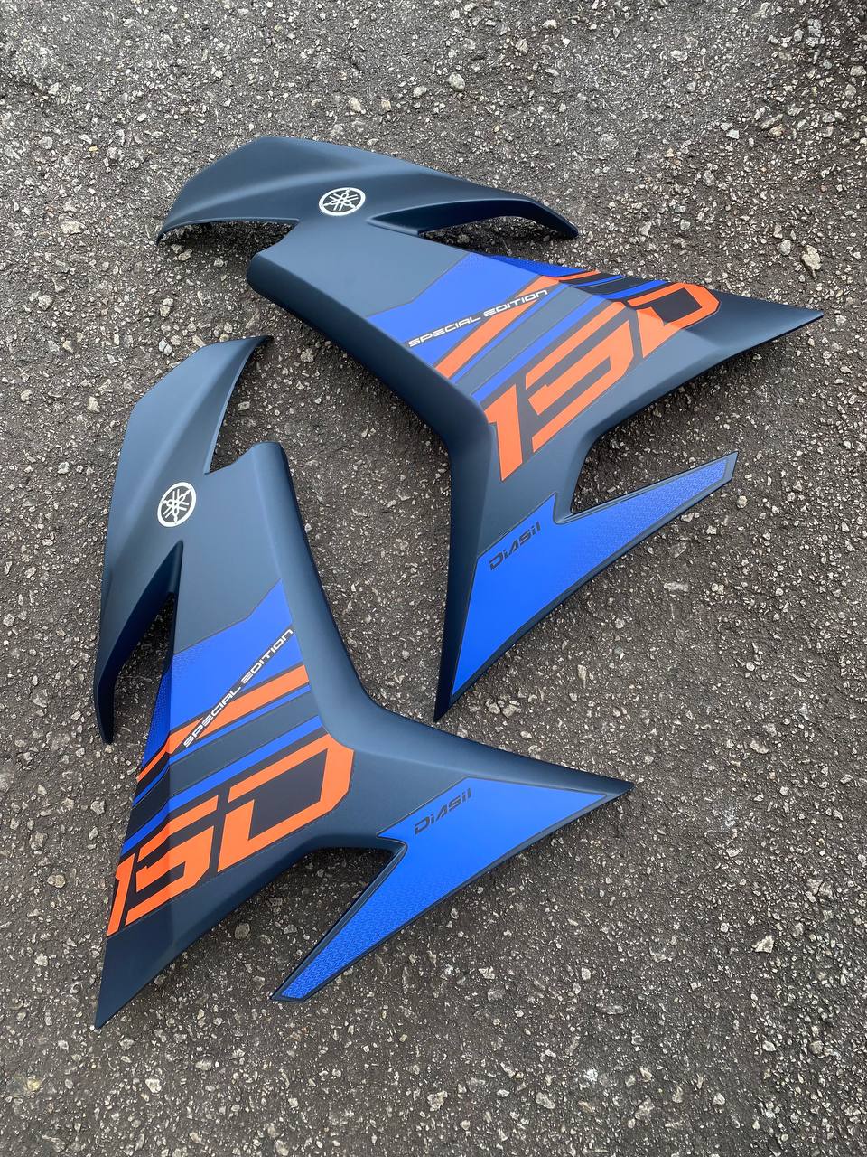 YAMAHA COVERSET Y15 YSUKU Y15ZR V1 V2 EXCITER BIRU 2021 NEW DESIGN SPECIAL EDITION BLUE STRIPE TANAM CLEAR OEM VELOZI