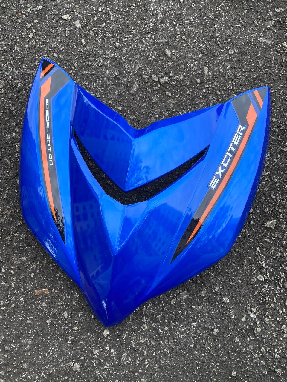 YAMAHA COVERSET Y15 YSUKU Y15ZR V1 V2 EXCITER BIRU 2021 NEW DESIGN SPECIAL EDITION BLUE STRIPE TANAM CLEAR OEM VELOZI