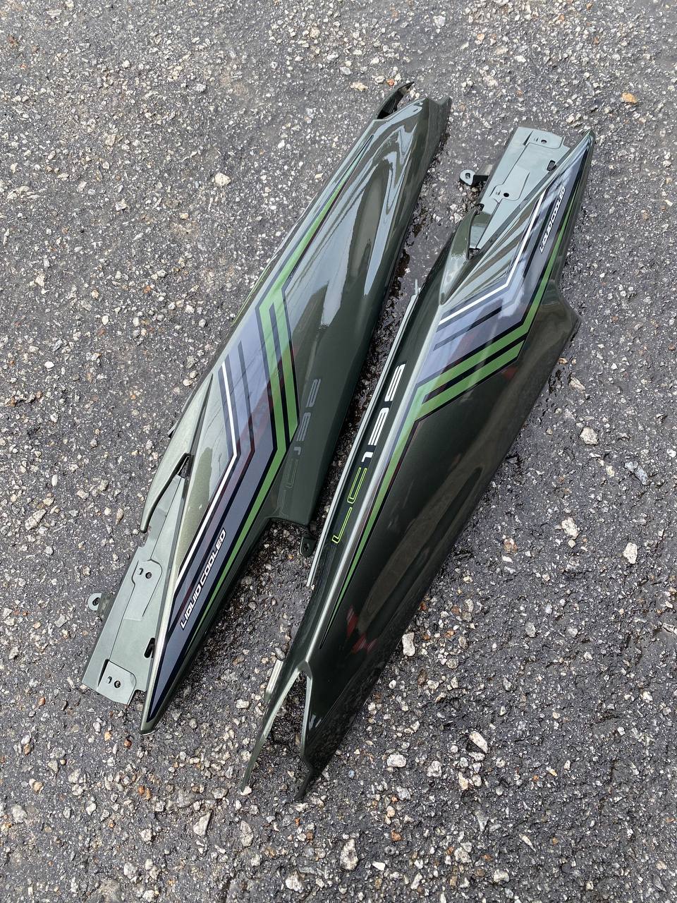 YAMAHA LC LC135 V6 V7 ARMY GREEN LUMUT MATELIC PATTERN LINE SD16 COVERSET BODYSET SIAP TANAM VELOZI WITH COVER METER