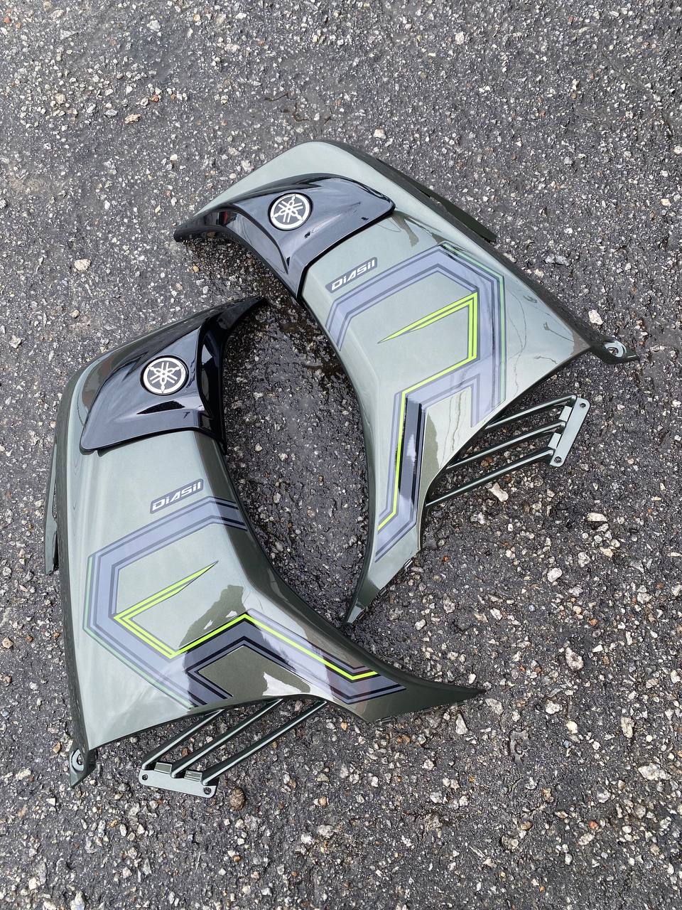YAMAHA LC LC135 V6 V7 ARMY GREEN LUMUT MATELIC PATTERN LINE SD16 COVERSET BODYSET SIAP TANAM VELOZI WITH COVER METER