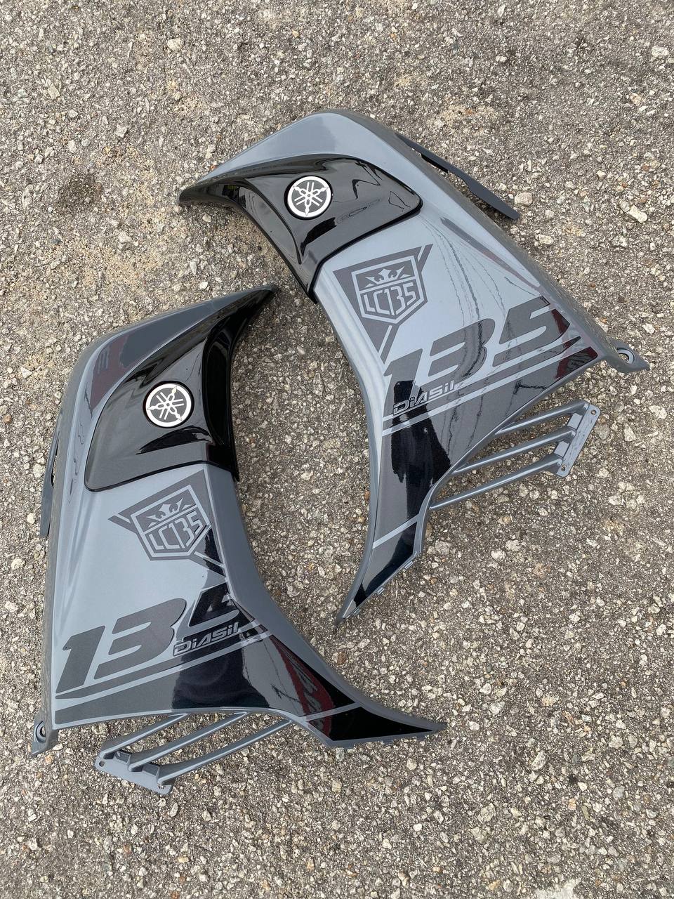 COVER SET LC LC135 OEM V6 V7 NARDO GREY MATELIC 2022 011 - COVERSET BODYSET OEM/DOC SIAP TANAM