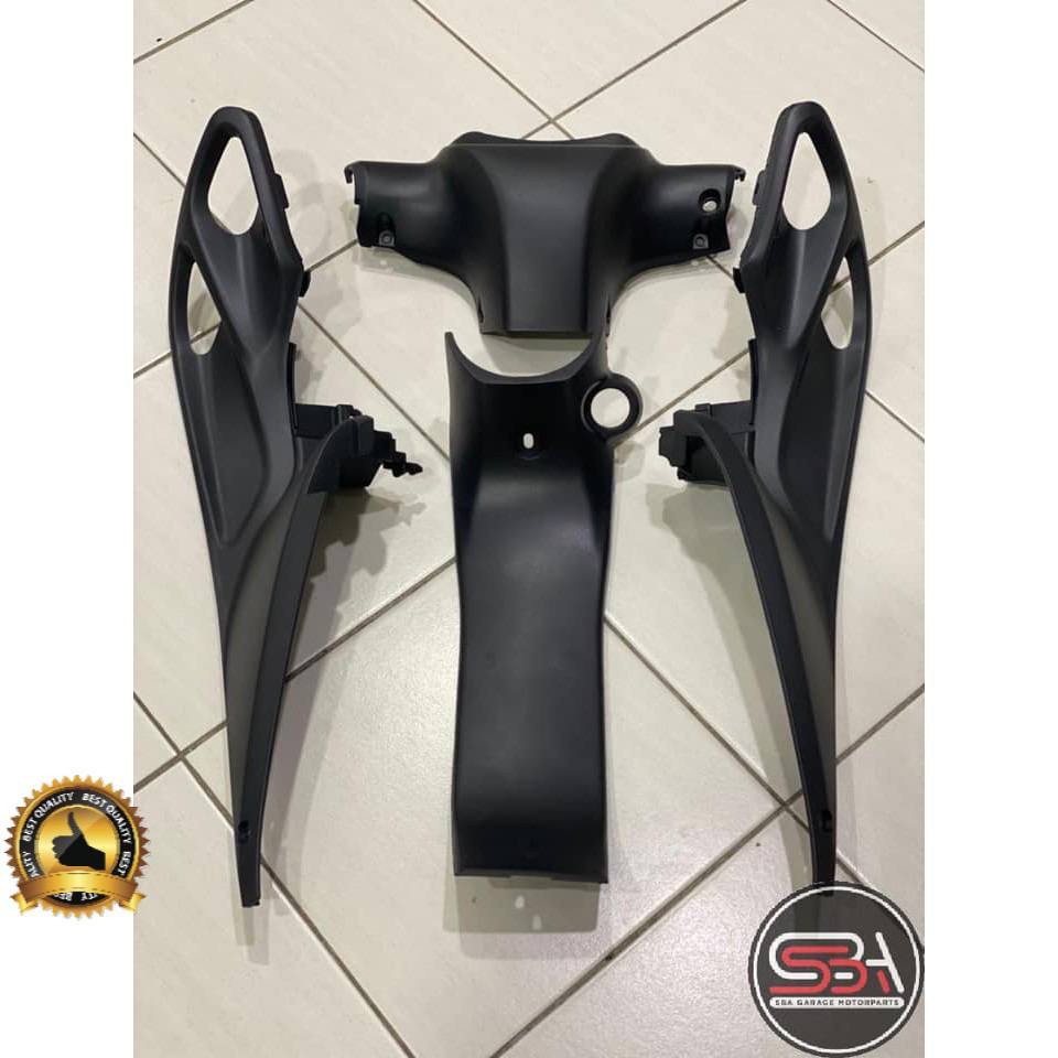 INNER COVER FOR YAMAHA 125Z ZR ORIGINAL HLY FULL SET BLACK MATTE 4 ITEMS HONG LEONG YAMAHA