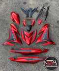 COVER SET Y15ZR V1 V2 ALL RED RC MERAH COVERSET PREMIUM EDITION BODYSET Y15ZR Y15 YSUKU  V2 NEW ORIGINAL VELOZI