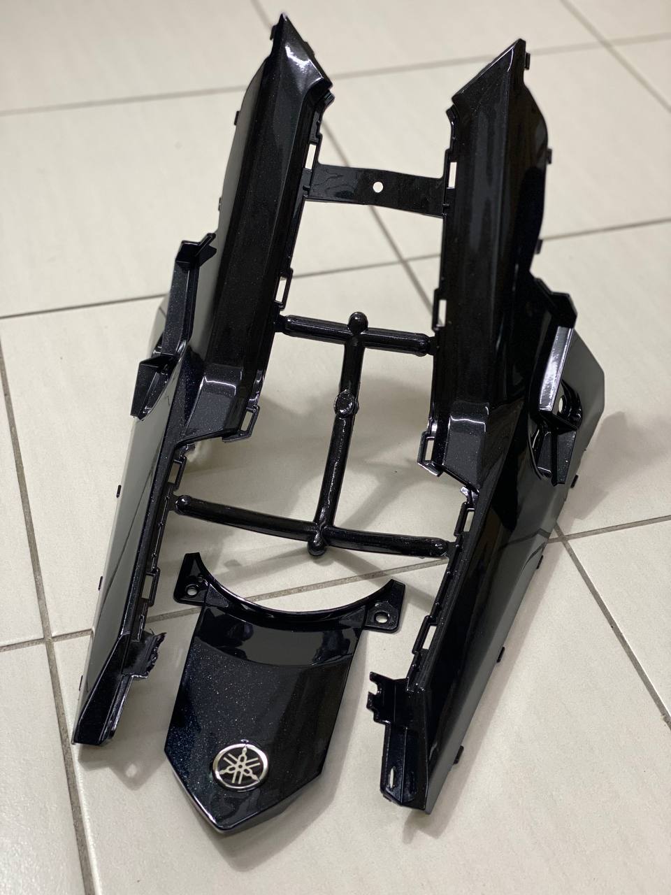 COVERSET BODYSET YAMAHA Y15 Y15ZR V1 V2 DOCTOR SILVER BLACK 025 SIAP TANAM