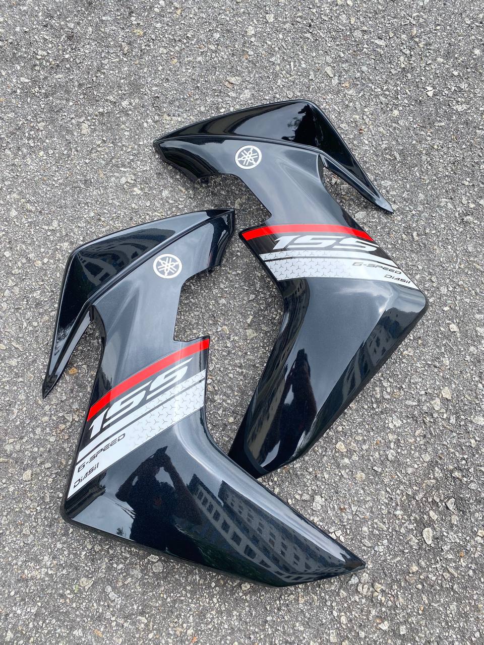 Y16 COVERSET Y16ZR ORIGINAL EQUIPMENT MANUFACTURED OEM DOCTOR ABS RC HITAM BLACK MATELIC 004 SIAP TANAM NEW READY STOK