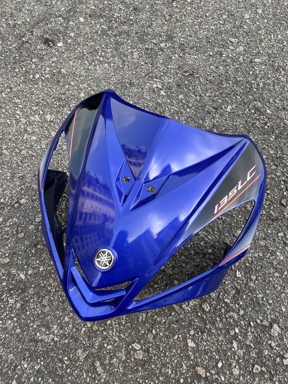 COVERSET BODYSET  LC135 LC 135 V1 BIRU FIRST EDITION ORIGINAL 100% HONG LEONG YAMAHA HLY STRIPE SIAP TAMPAL FREE EMBLEM