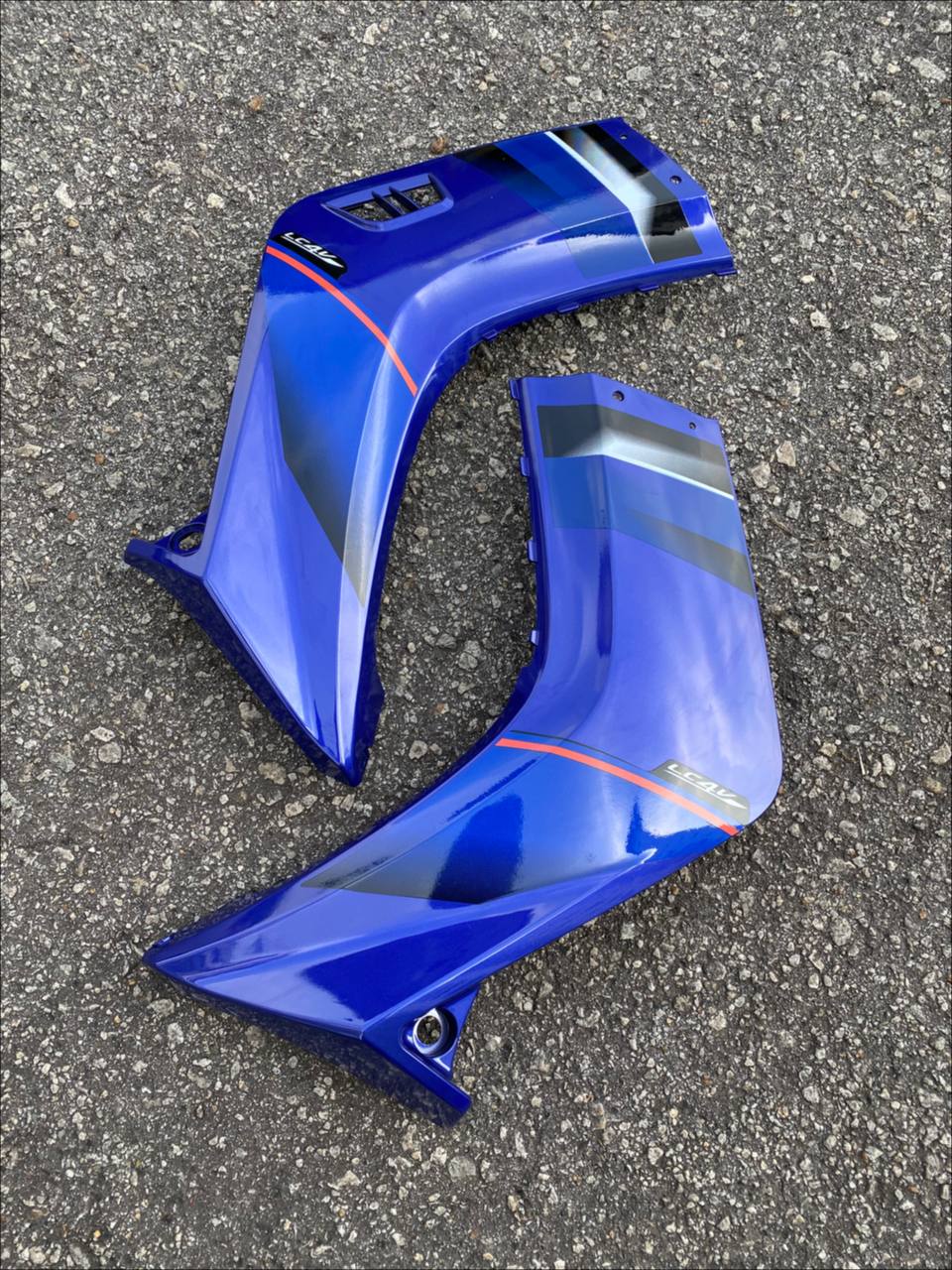 COVERSET BODYSET  LC135 LC 135 V1 BIRU FIRST EDITION ORIGINAL 100% HONG LEONG YAMAHA HLY STRIPE SIAP TAMPAL FREE EMBLEM