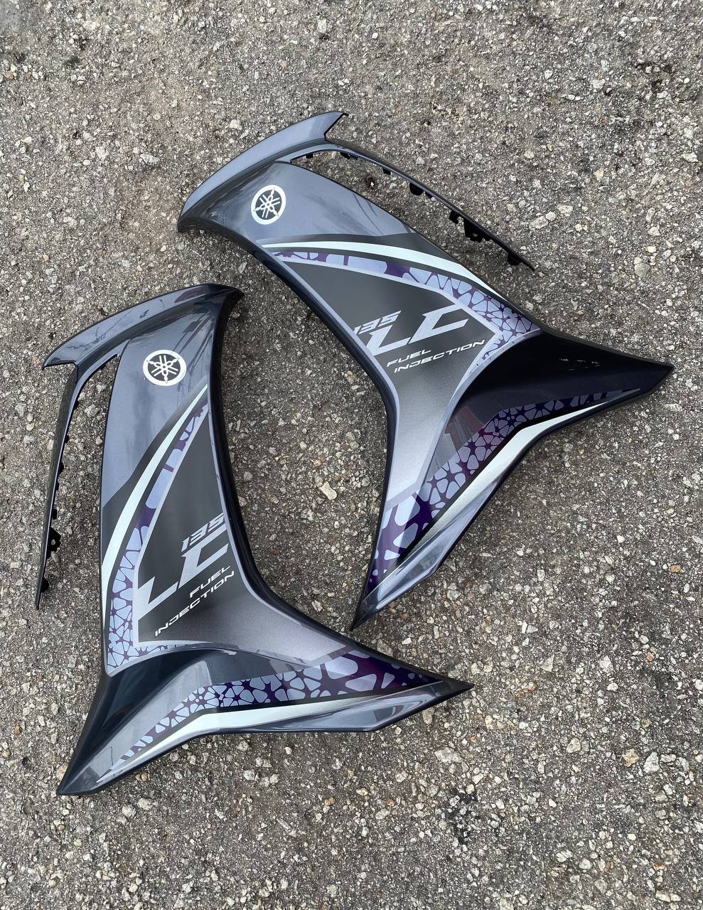 COVERSET BODYSET LC135 LC V8 FUEL INJECTION DNPM1 PURPLE GREY BDK1 HLY HONG LEONG YAMAHA / VELOZI / M SEKI  / VDOCTOR